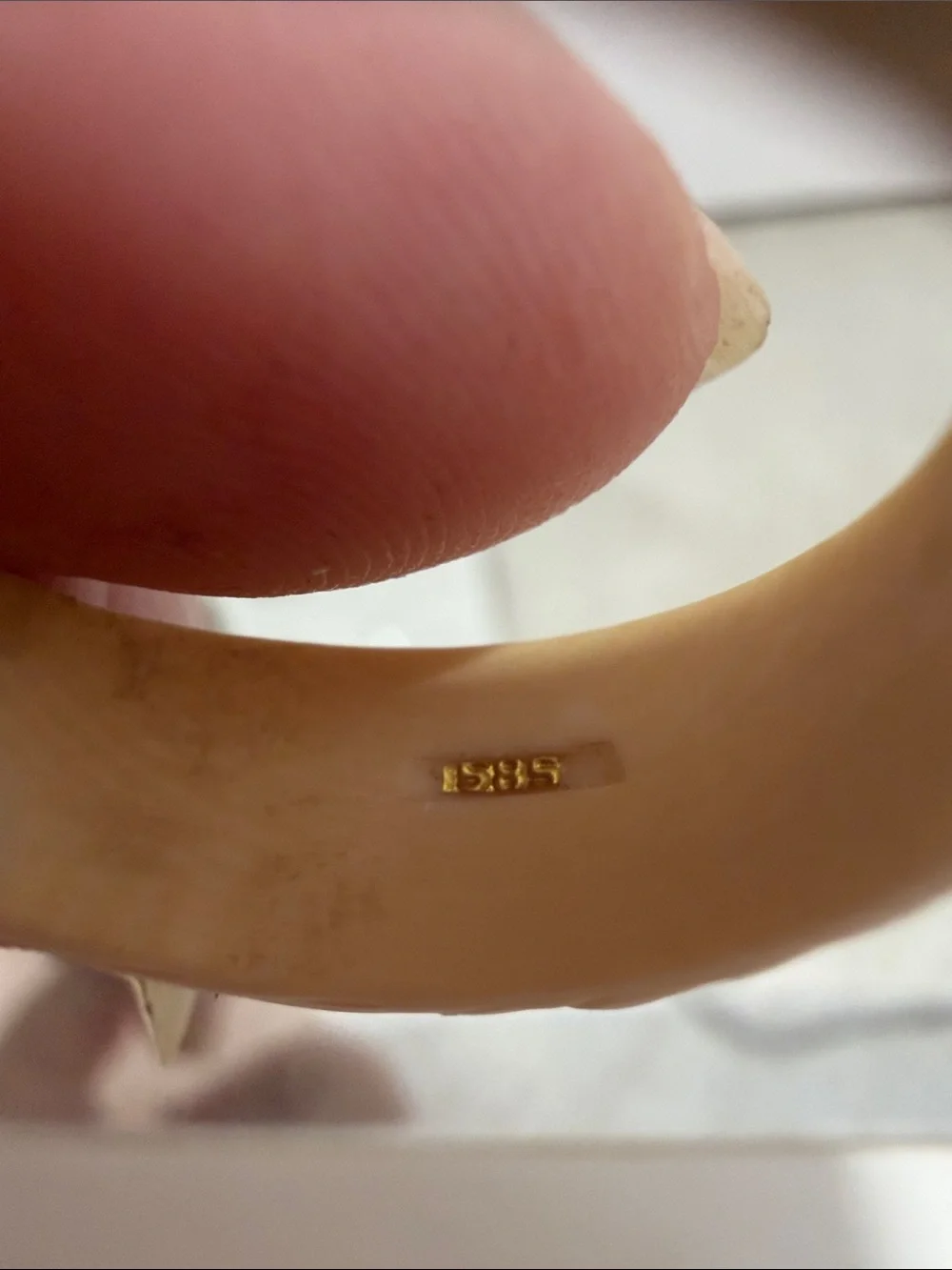 Real Gold Bone Ring